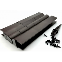 Угол поворотный от 60° до 300° пластик для доски 225х30 из ДПК Коричневый Угол поворотный от 60° до 300° пластик для доски 225х30 из ДПК Коричневый