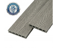 Террасная шовная доска ДПК 2-х сторонняя Патио - Серый Террасная шовная доска ДПК 2-х сторонняя Патио - Серый