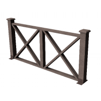 Декоративные ограждения ДПК " Тауэр", Венге, шлифованное Декоративные ограждения ДПК " Тауэр", Венге, шлифованное