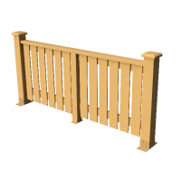 Декоративные ограждения ДПК " Вилидж", Песчаник, шлифованное Декоративные ограждения ДПК " Вилидж", Песчаник, шлифованное