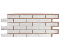 Фасадные панели (цокольный сайдинг) коллекция Лондон Брик Кирпич - Белый