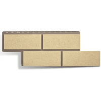 Фасадные панели (цокольный сайдинг) Неаполитанский камень Слоновая Кость Фасадные панели (цокольный сайдинг) Неаполитанский камень Слоновая Кость