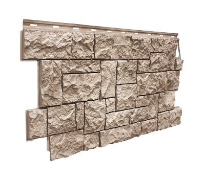 Фасадные панели (цокольный сайдинг) коллекция камень дикий- Песочный от производителя Fineber по цене 740 р Фасадные панели (цокольный сайдинг) коллекция камень дикий- Песочный от производителя Fineber по цене 740 р