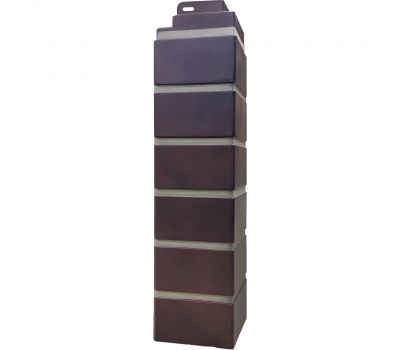 Угол наружный Кирпич Клинкерный 3D Коричнево-Чёрный от производителя Fineber по цене 490 р Угол наружный Кирпич Клинкерный 3D Коричнево-Чёрный от производителя Fineber по цене 490 р