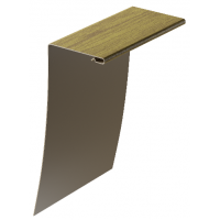 Околооконный профиль универсальный под дерево 89/254 мм Миндаль Околооконный профиль универсальный под дерево 89/254 мм Миндаль