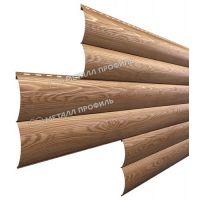 Металлический сайдинг Woodstock-Н-28х330 (ECOSTEEL_T-01-Кедр-0.5)
