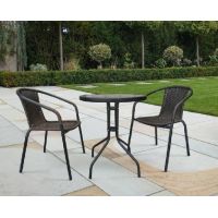 Комплект плетеной мебели из иск. ротанга Асоль-LR02 LRC-02/LRT-02-D60 Dark Brown Комплект плетеной мебели из иск. ротанга Асоль-LR02 LRC-02/LRT-02-D60 Dark Brown