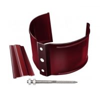 Кронштейн трубы (на кирпич) Вишневый (RAL 3005) Кронштейн трубы (на кирпич) Вишневый (RAL 3005)