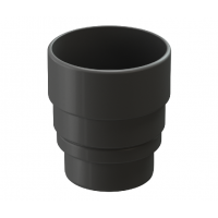 Муфта-Переходник ПВХ Графит Муфта-Переходник ПВХ Графит