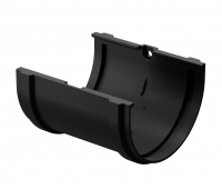 Соединитель желоба Premium ПВХ Карбон