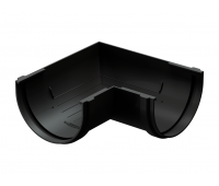 Угол желоба универсал 90˚ Premium ПВХ Карбон